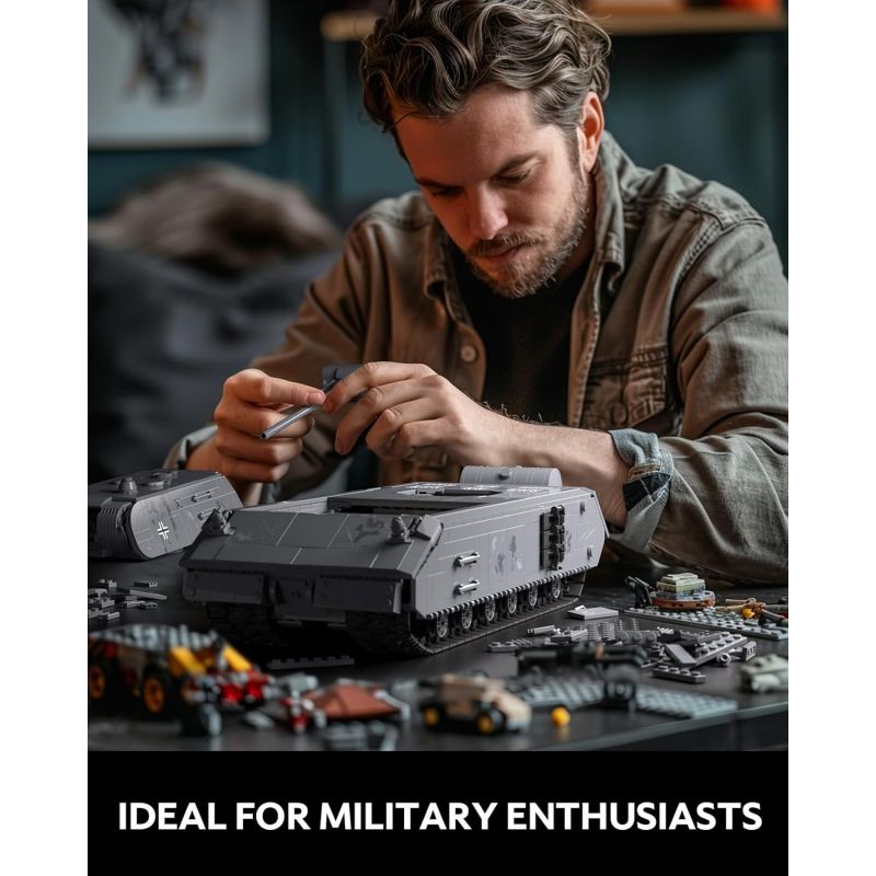 NIFELIZ NF10289 10289 XE TĂNG PANZER VIII MAUS CỦA ĐỨC TRONG THẾ CHIẾN THỨ HAI bộ đồ chơi xếp lắp ráp ghép mô hình Military Army PANZER VIII TANK Quân Sự Bộ Đội 2252 khối