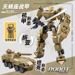 SLUBAN M38-B1280 B1280 1280 M38B1280 38-B1280 BẬC THẦY CƠ KHÍ ÁO GIÁP BỌ CẠP CÓ NGƯỜI LÁI VÀ XE NGỰA BIẾN HÌNH KÉP bộ đồ chơi xếp lắp ráp ghép mô hình 233 khối