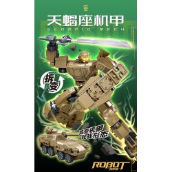 SLUBAN M38-B1280 B1280 1280 M38B1280 38-B1280 BẬC THẦY CƠ KHÍ ÁO GIÁP BỌ CẠP CÓ NGƯỜI LÁI VÀ XE NGỰA BIẾN HÌNH KÉP bộ đồ chơi xếp lắp ráp ghép mô hình 233 khối