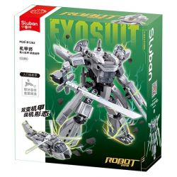 SLUBAN M38-B1282 B1282 1282 M38B1282 38-B1282 BẬC THẦY CƠ KHÍ MÁY BAY CHIẾN ĐẤU CÓ NGƯỜI LÁI GIÁP PELICAN BIẾN HÌNH KÉP bộ đồ chơi xếp lắp ráp ghép mô hình 218 khối