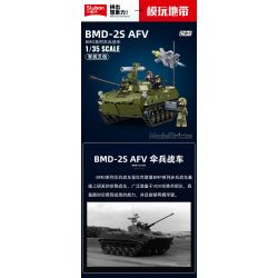 SLUBAN M38-B1250 B1250 1250 M38B1250 38-B1250 XE CHIẾN ĐẤU NHẢY DÙ BMD-2S AFV tỷ lệ 1:35 bộ đồ chơi xếp lắp ráp ghép mô hình Military Army Quân Sự Bộ Đội 530 khối
