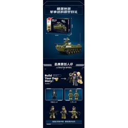 SLUBAN M38-B1250 B1250 1250 M38B1250 38-B1250 XE CHIẾN ĐẤU NHẢY DÙ BMD-2S AFV tỷ lệ 1:35 bộ đồ chơi xếp lắp ráp ghép mô hình Military Army Quân Sự Bộ Đội 530 khối