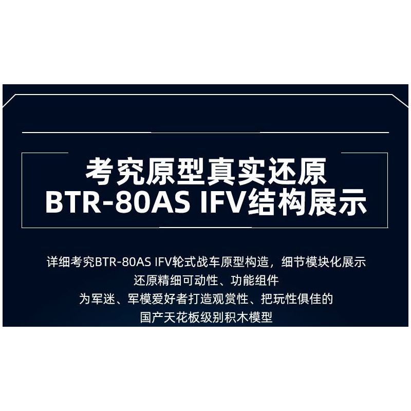 SLUBAN M38-B1251 B1251 1251 M38B1251 38-B1251 XE CHIẾN ĐẤU BÁNH LỐP BTR-80AS IFV tỷ lệ 1:35 bộ đồ chơi xếp lắp ráp ghép mô hình Military Army Quân Sự Bộ Đội 619 khối