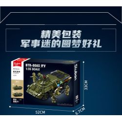 SLUBAN M38-B1251 B1251 1251 M38B1251 38-B1251 XE CHIẾN ĐẤU BÁNH LỐP BTR-80AS IFV tỷ lệ 1:35 bộ đồ chơi xếp lắp ráp ghép mô hình Military Army Quân Sự Bộ Đội 619 khối
