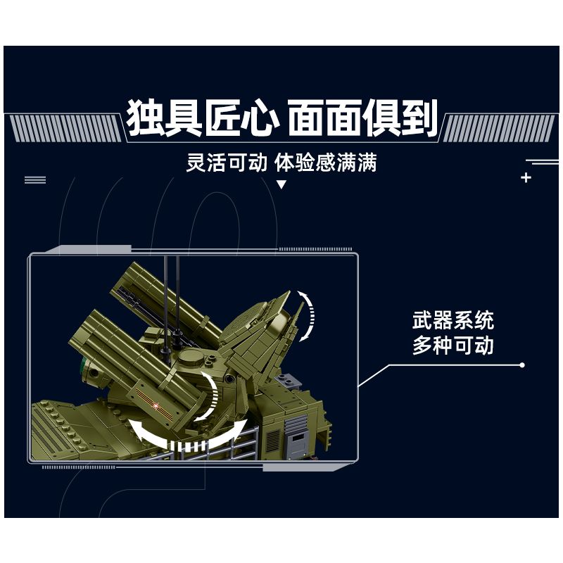 SLUBAN M38-B1252 B1252 1252 M38B1252 38-B1252 HỆ THỐNG PHÒNG KHÔNG PANTSIR S1S tỷ lệ 1:35 bộ đồ chơi xếp lắp ráp ghép mô hình Military Army Quân Sự Bộ Đội 669 khối