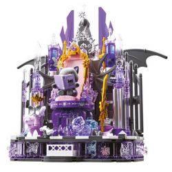 GEKKOSHA 804256 GIÁ ĐỠ ĐIỆN THOẠI DI ĐỘNG FANTASY THRONE DEMON DARK NIGHT GLIMMER bộ đồ chơi xếp lắp ráp ghép mô hình Arts & Crafts FANTASY THRONE DEVIL