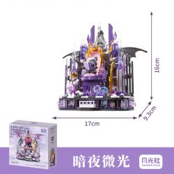 GEKKOSHA 804256 GIÁ ĐỠ ĐIỆN THOẠI DI ĐỘNG FANTASY THRONE DEMON DARK NIGHT GLIMMER bộ đồ chơi xếp lắp ráp ghép mô hình Arts & Crafts FANTASY THRONE DEVIL