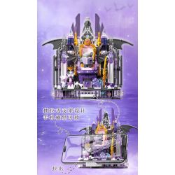 GEKKOSHA 804256 GIÁ ĐỠ ĐIỆN THOẠI DI ĐỘNG FANTASY THRONE DEMON DARK NIGHT GLIMMER bộ đồ chơi xếp lắp ráp ghép mô hình Arts & Crafts FANTASY THRONE DEVIL