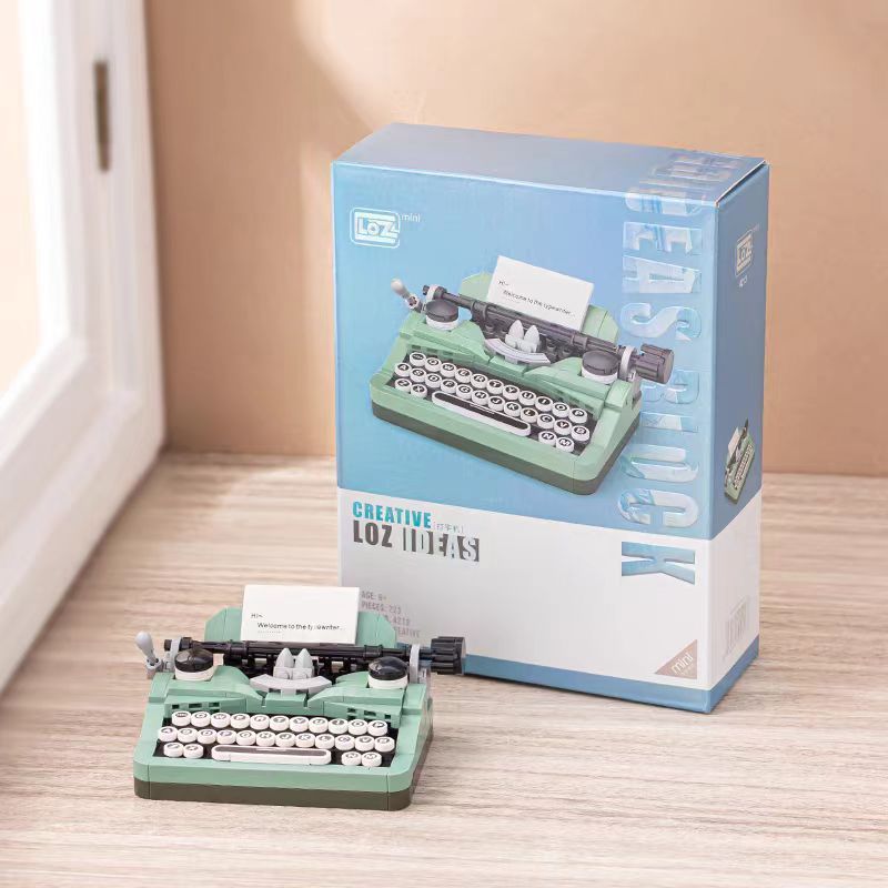 LOZ 4213 MÁY ĐÁNH CHỮ CỔ ĐIỂN bộ đồ chơi xếp lắp ráp ghép mô hình Creator Sáng Tạo 223 khối