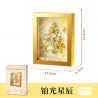 GEKKOSHA 804010 ĐỒ TRANG TRÍ KHUNG ẢNH CÂY THÔNG NOEL HÌNH NGÔI SAO BẠCH KIM bộ đồ chơi xếp lắp ráp ghép mô hình Creator PLATINUM CHRISTMAS Sáng Tạo