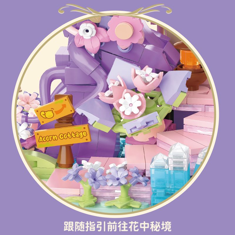 ZOIN FT101 HOA GƯƠNG NGÔN NGỮ BÍ MẬT CỦA bộ đồ chơi xếp lắp ráp ghép mô hình Arts & Crafts FLORAL REVERIE