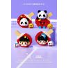 WHAT 6102-1 PING PONG NHÀ VÔ ĐỊCH PANDA bộ đồ chơi xếp lắp ráp ghép mô hình 715 khối