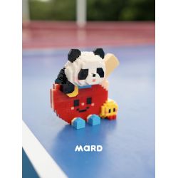 WHAT 6102-1 PING PONG NHÀ VÔ ĐỊCH PANDA bộ đồ chơi xếp lắp ráp ghép mô hình 715 khối