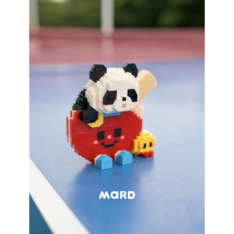 WHAT 6102-1 PING PONG NHÀ VÔ ĐỊCH PANDA bộ đồ chơi xếp lắp ráp ghép mô hình 715 khối