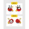 WHAT 6102-1 PING PONG NHÀ VÔ ĐỊCH PANDA bộ đồ chơi xếp lắp ráp ghép mô hình 715 khối
