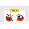 WHAT 6102-1 PING PONG NHÀ VÔ ĐỊCH PANDA bộ đồ chơi xếp lắp ráp ghép mô hình 715 khối