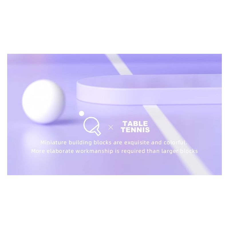 WHAT 6102-2 TABLE TENNIS PONG NHÀ VÔ ĐỊCH BÓNG BÀN bộ đồ chơi xếp lắp ráp ghép mô hình 632 khối