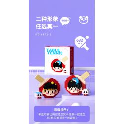 WHAT 6102-2 TABLE TENNIS PONG NHÀ VÔ ĐỊCH BÓNG BÀN bộ đồ chơi xếp lắp ráp ghép mô hình 632 khối