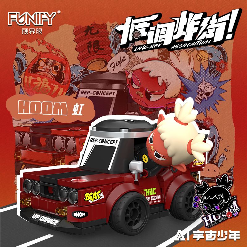FUNIFY W9024 9024 AI UNIVERSE BOY LOW-KEY XUỐNG PHỐ VỚI 4 PHONG CÁCH HOOM B-BEEZ SINLO LAYLA bộ đồ chơi xếp lắp ráp ghép mô hình AI GENERATION