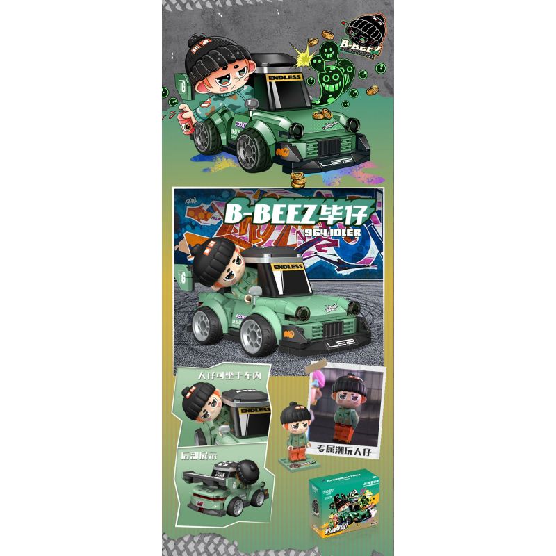 FUNIFY W9024 9024 AI UNIVERSE BOY LOW-KEY XUỐNG PHỐ VỚI 4 PHONG CÁCH HOOM B-BEEZ SINLO LAYLA bộ đồ chơi xếp lắp ráp ghép mô hình AI GENERATION