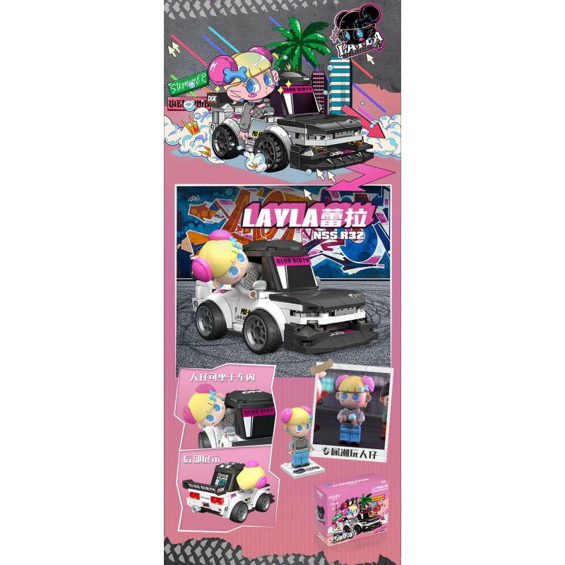 FUNIFY W9024 9024 AI UNIVERSE BOY LOW-KEY XUỐNG PHỐ VỚI 4 PHONG CÁCH HOOM B-BEEZ SINLO LAYLA bộ đồ chơi xếp lắp ráp ghép mô hình AI GENERATION