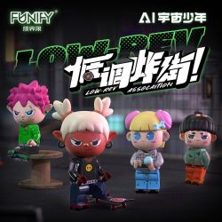 FUNIFY W9024 9024 AI UNIVERSE BOY LOW-KEY XUỐNG PHỐ VỚI 4 PHONG CÁCH HOOM B-BEEZ SINLO LAYLA bộ đồ chơi xếp lắp ráp ghép mô hình AI GENERATION