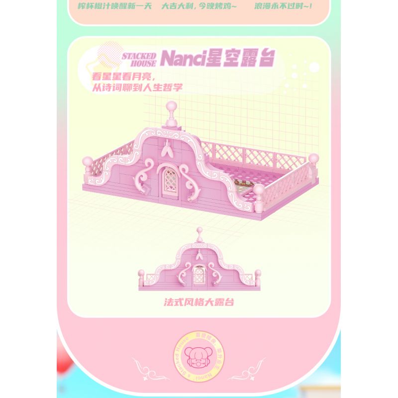 JAKI HK131 NHÀ NANCI JENGA PHÒNG TẬP THỂ DỤC MASTER bộ đồ chơi xếp lắp ráp ghép mô hình