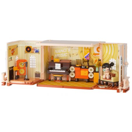JAKI HK133 NANCI JENGA HOUSE PHÒNG ÂM NHẠC SIÊU SAO bộ đồ chơi xếp lắp ráp ghép mô hình