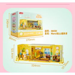 JAKI HK133 NANCI JENGA HOUSE PHÒNG ÂM NHẠC SIÊU SAO bộ đồ chơi xếp lắp ráp ghép mô hình