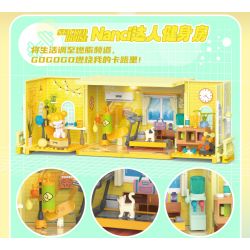 JAKI HK133 NANCI JENGA HOUSE PHÒNG ÂM NHẠC SIÊU SAO bộ đồ chơi xếp lắp ráp ghép mô hình