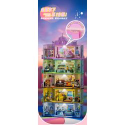 JAKI HK134 NHÀ XẾP CHỒNG NANCI PHÒNG TẮM XIANGXIANGBAO bộ đồ chơi xếp lắp ráp ghép mô hình