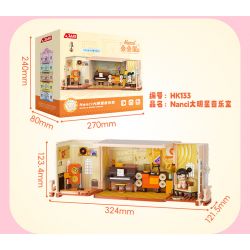 JAKI HK134 NHÀ XẾP CHỒNG NANCI PHÒNG TẮM XIANGXIANGBAO bộ đồ chơi xếp lắp ráp ghép mô hình
