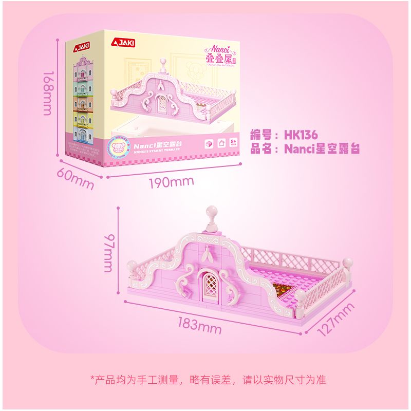 JAKI HK134 NHÀ XẾP CHỒNG NANCI PHÒNG TẮM XIANGXIANGBAO bộ đồ chơi xếp lắp ráp ghép mô hình