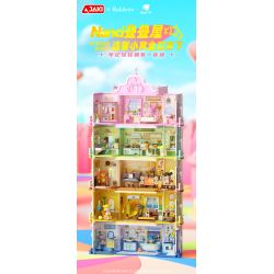 JAKI HK134 NHÀ XẾP CHỒNG NANCI PHÒNG TẮM XIANGXIANGBAO bộ đồ chơi xếp lắp ráp ghép mô hình