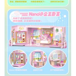 JAKI HK134 NHÀ XẾP CHỒNG NANCI PHÒNG TẮM XIANGXIANGBAO bộ đồ chơi xếp lắp ráp ghép mô hình