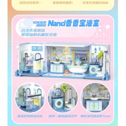 JAKI HK135 NHÀ NANCI JENGA BẾP DÀNH CHO NGƯỜI SÀNH ĂN bộ đồ chơi xếp lắp ráp ghép mô hình