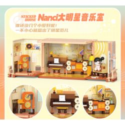 JAKI HK135 NHÀ NANCI JENGA BẾP DÀNH CHO NGƯỜI SÀNH ĂN bộ đồ chơi xếp lắp ráp ghép mô hình