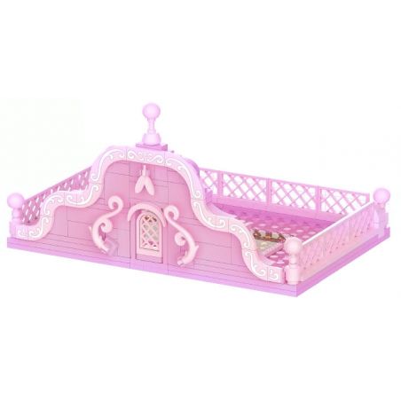JAKI HK136 NGÔI NHÀ NANCI JENGA SÂN THƯỢNG BẦU TRỜI ĐẦY SAO bộ đồ chơi xếp lắp ráp ghép mô hình
