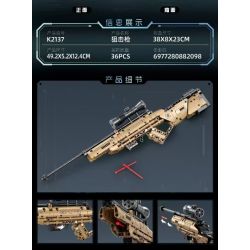 MINGDI LEIBAO K2137 2137 SÚNG BẮN TỈA bộ đồ chơi xếp lắp ráp ghép mô hình Military Army Quân Sự Bộ Đội 314 khối