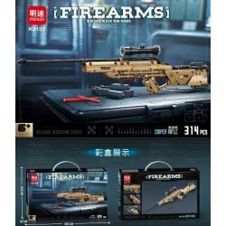 MINGDI LEIBAO K2137 2137 SÚNG BẮN TỈA bộ đồ chơi xếp lắp ráp ghép mô hình Military Army Quân Sự Bộ Đội 314 khối
