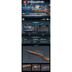 MINGDI LEIBAO K2139 2139 SÚNG BẮN TỈA 98K bộ đồ chơi xếp lắp ráp ghép mô hình Military Army Quân Sự Bộ Đội 309 khối