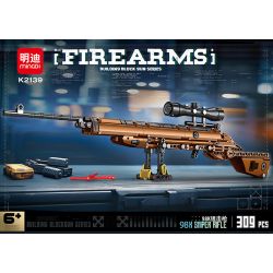 MINGDI LEIBAO K2139 2139 SÚNG BẮN TỈA 98K bộ đồ chơi xếp lắp ráp ghép mô hình Military Army Quân Sự Bộ Đội 309 khối