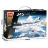 MINGDI LEIBAO K2071 2071 MÁY BAY CHIẾN ĐẤU J-15 bộ đồ chơi xếp lắp ráp ghép mô hình Military Army J-15 FLYING SHARK Quân Sự Bộ Đội 328 khối
