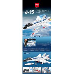 MINGDI LEIBAO K2071 2071 MÁY BAY CHIẾN ĐẤU J-15 bộ đồ chơi xếp lắp ráp ghép mô hình Military Army J-15 FLYING SHARK Quân Sự Bộ Đội 328 khối