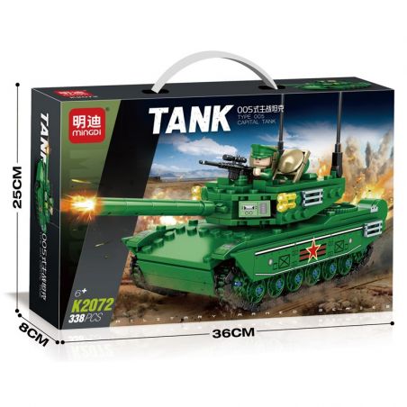 MINGDI LEIBAO K2072 2072 XE TĂNG CHIẾN ĐẤU CHỦ LỰC TYPE 005 bộ đồ chơi xếp lắp ráp ghép mô hình Military Army TYPE 005 CAPITAL TANK Quân Sự Bộ Đội 338 khối