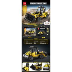 MINGDI LEIBAO 8712 MÁY XÚC LẬT ĐIỀU KHIỂN TỪ XA bộ đồ chơi xếp lắp ráp ghép mô hình Technic ENGINEERING CAR Kỹ Thuật Công Nghệ Cao Mô Hình Phương Tiện
