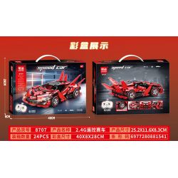 MINGDI LEIBAO 8707 XE THỂ THAO MÀU ĐỎ ĐIỀU KHIỂN TỪ XA bộ đồ chơi xếp lắp ráp ghép mô hình Technic Kỹ Thuật Công Nghệ Cao Mô Hình Phương Tiện