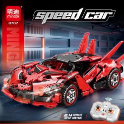 MINGDI LEIBAO 8707 XE THỂ THAO MÀU ĐỎ ĐIỀU KHIỂN TỪ XA bộ đồ chơi xếp lắp ráp ghép mô hình Technic Kỹ Thuật Công Nghệ Cao Mô Hình Phương Tiện