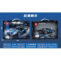 MINGDI LEIBAO 8708 XE THỂ THAO MÀU XANH ĐIỀU KHIỂN TỪ bộ đồ chơi xếp lắp ráp ghép mô hình Technic Kỹ Thuật Công Nghệ Cao Mô Hình Phương Tiện