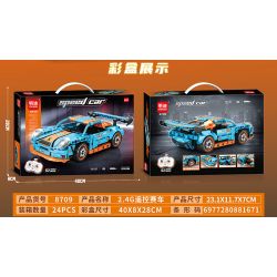 MINGDI LEIBAO 8709 XE THỂ THAO MÀU XANH ĐIỀU KHIỂN TỪ bộ đồ chơi xếp lắp ráp ghép mô hình Technic Kỹ Thuật Công Nghệ Cao Mô Hình Phương Tiện